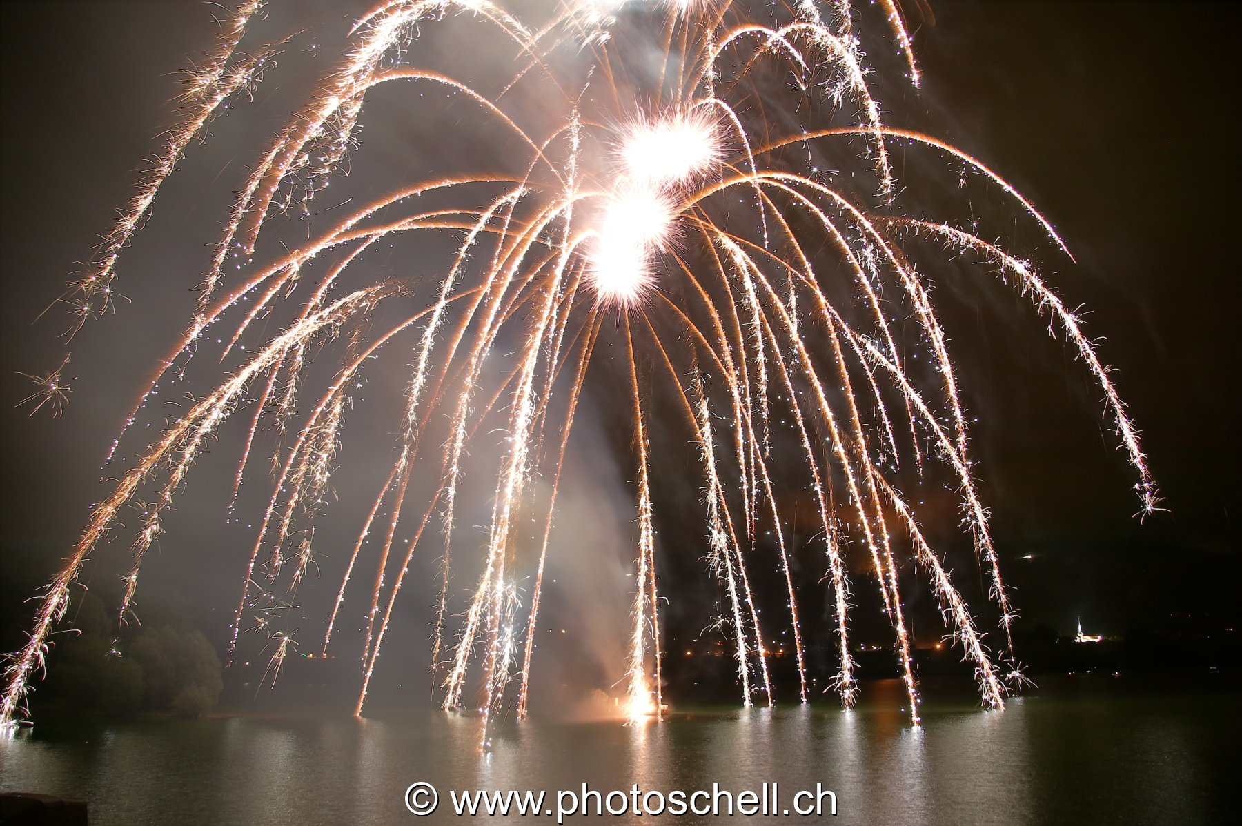 Le feu au lac de la Gruyère
