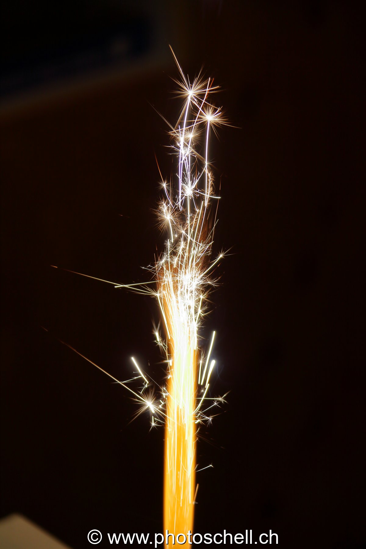 Flamme et étincelles