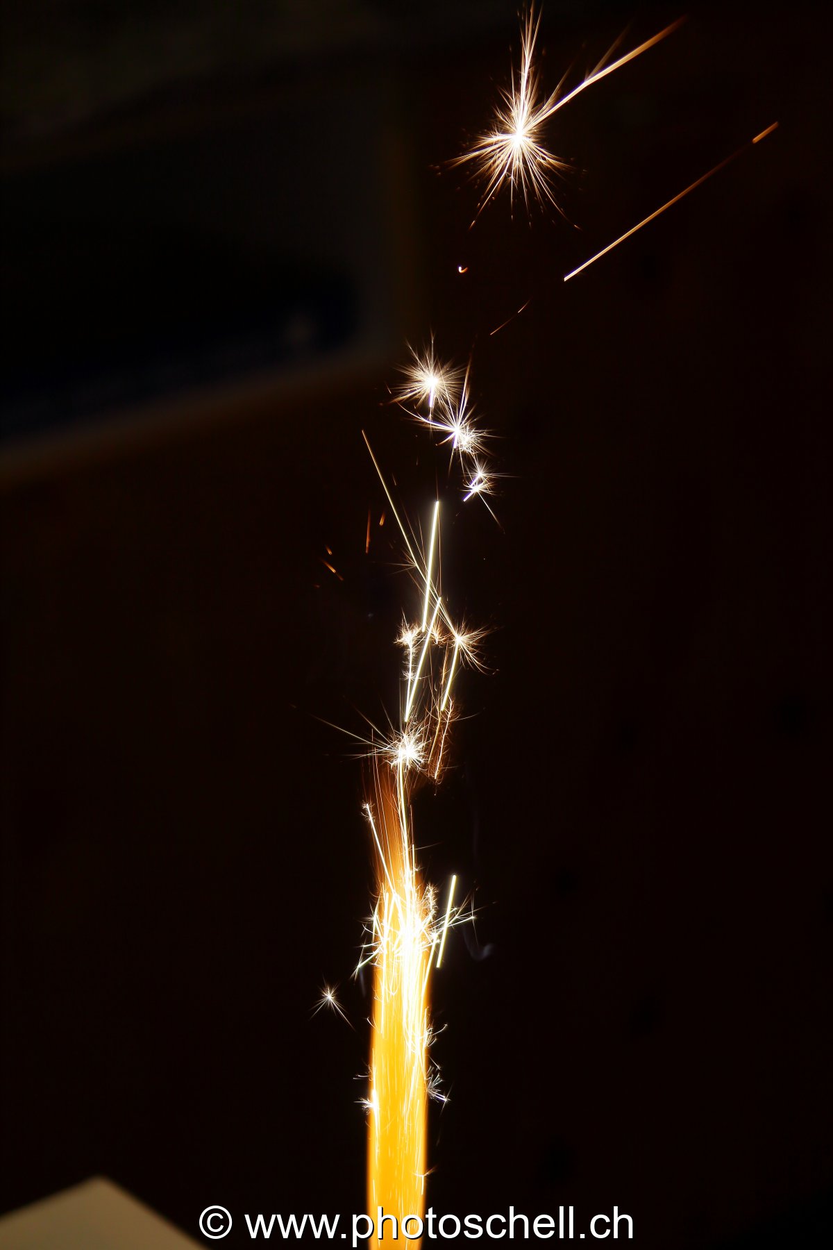 Flamme et étincelles