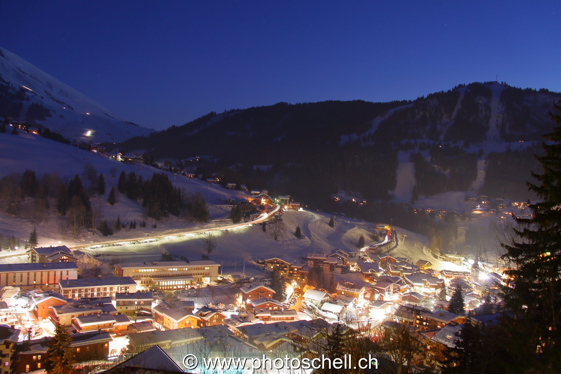 Avoriaz la nuit