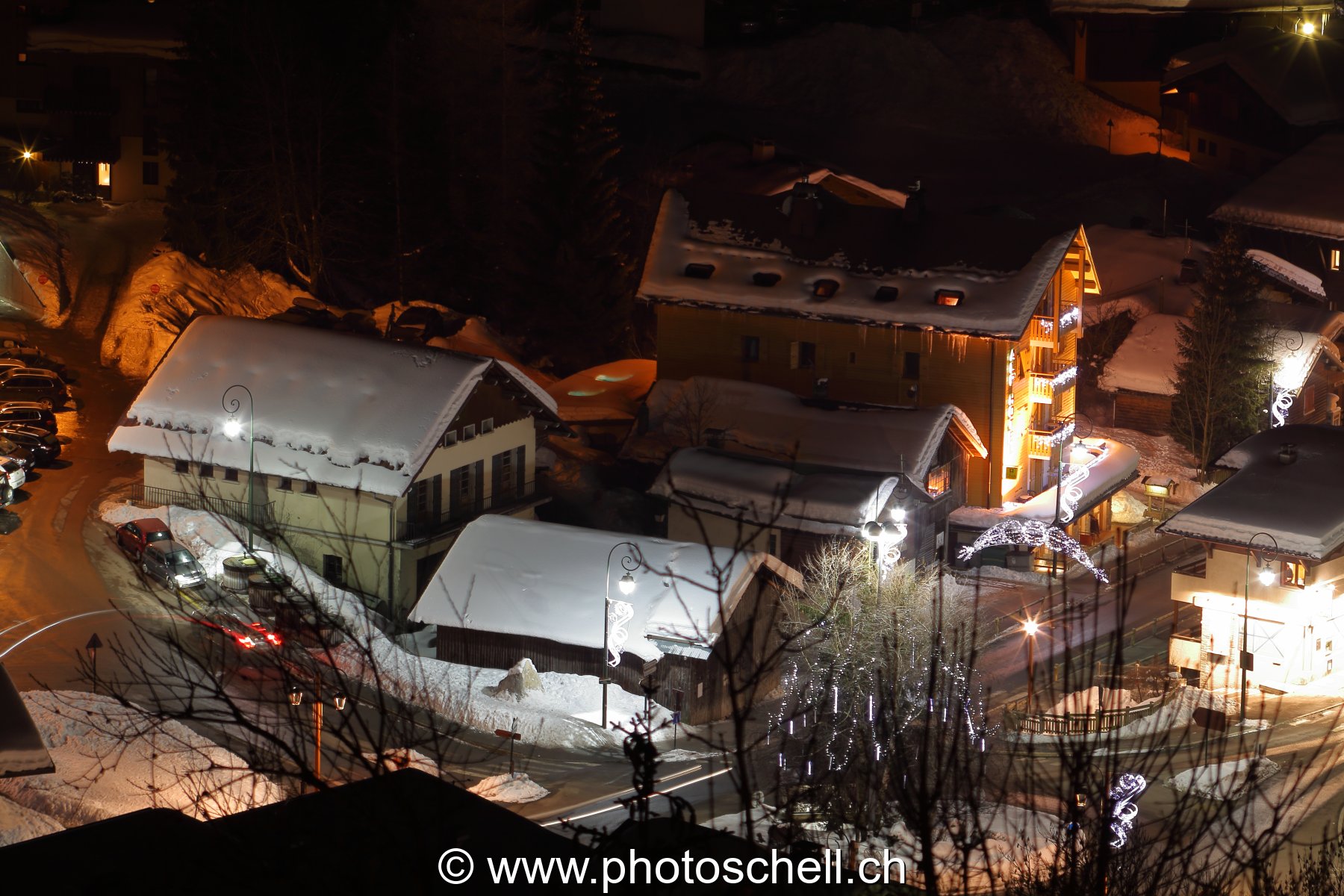 Avoriaz la nuit