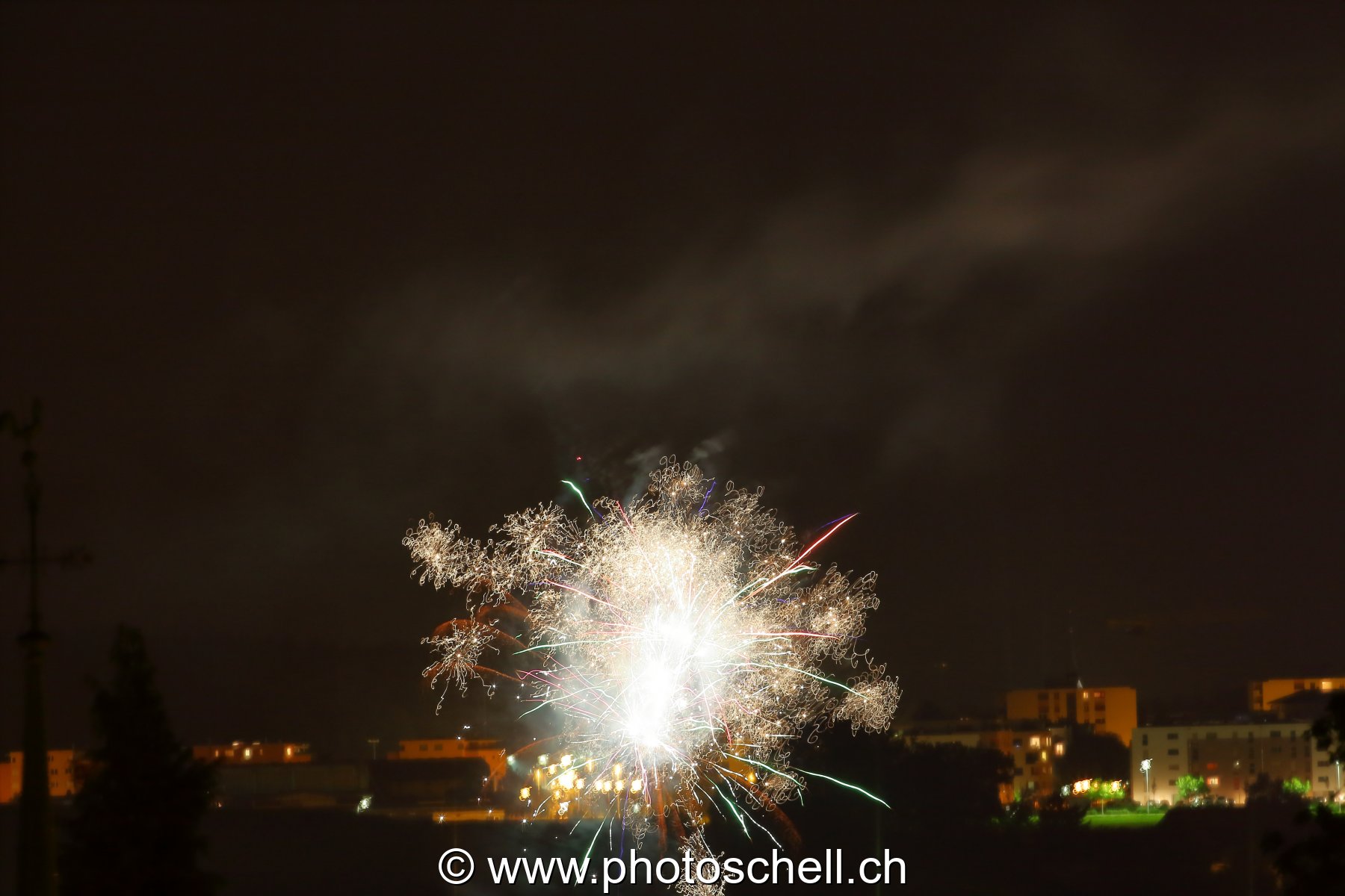 Feu d'artifice à Marsens (1er août)