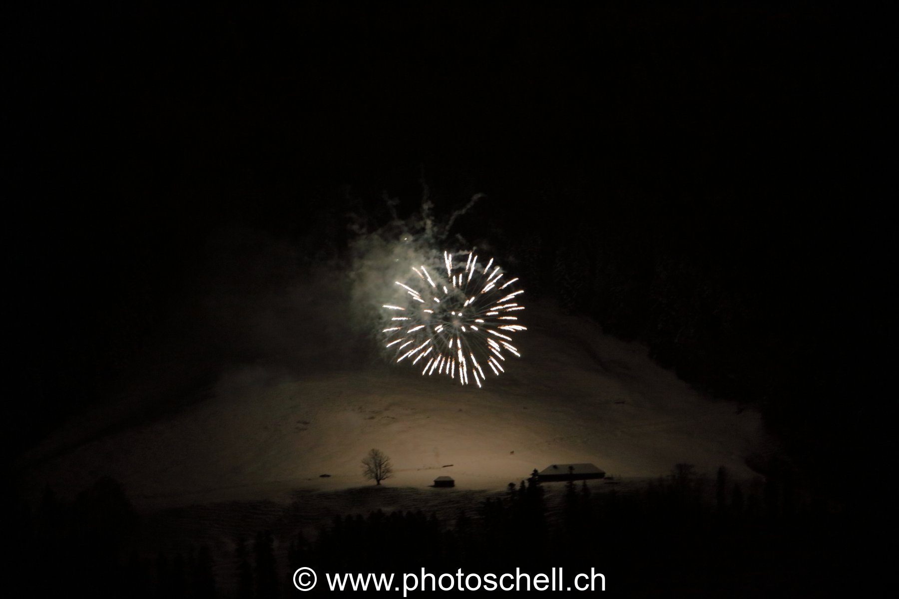 Feux d'artifices à Broc