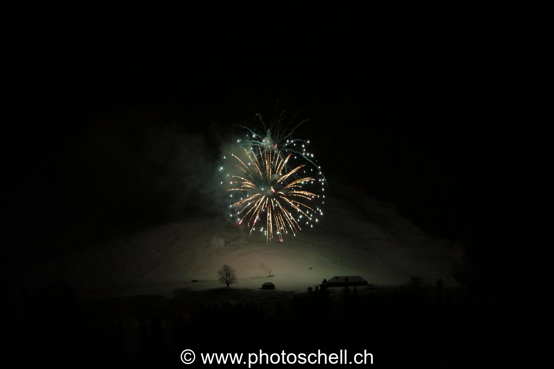 Feux d'artifices à Broc
