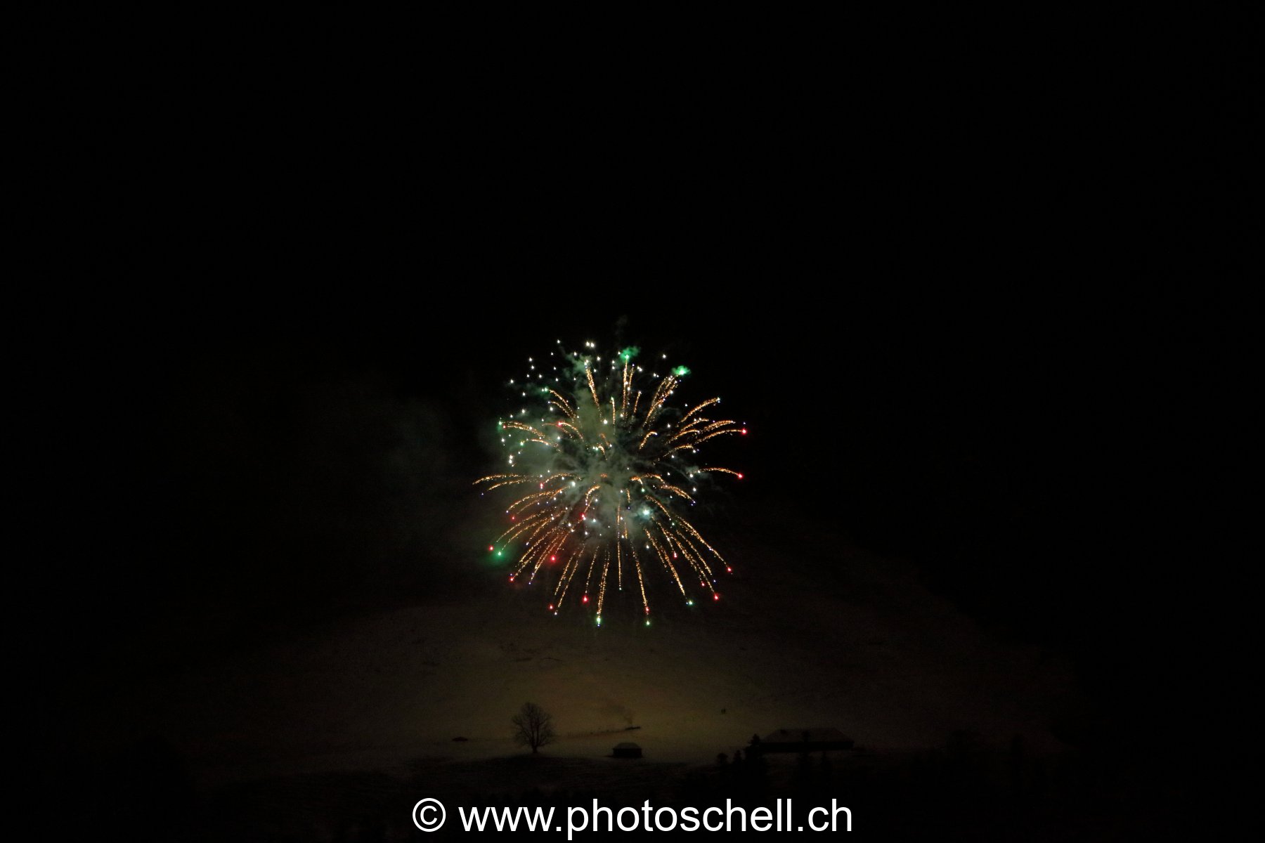 Feux d'artifices à Broc