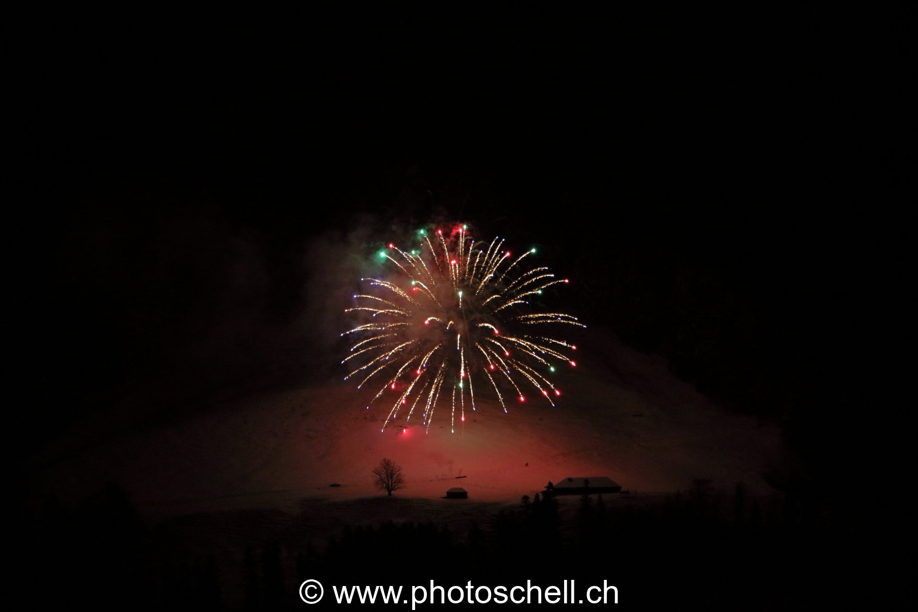 Feux d'artifices à Broc