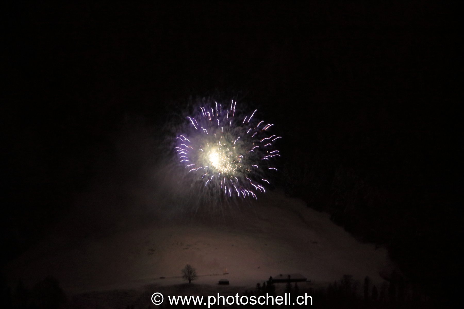 Feux d'artifices à Broc